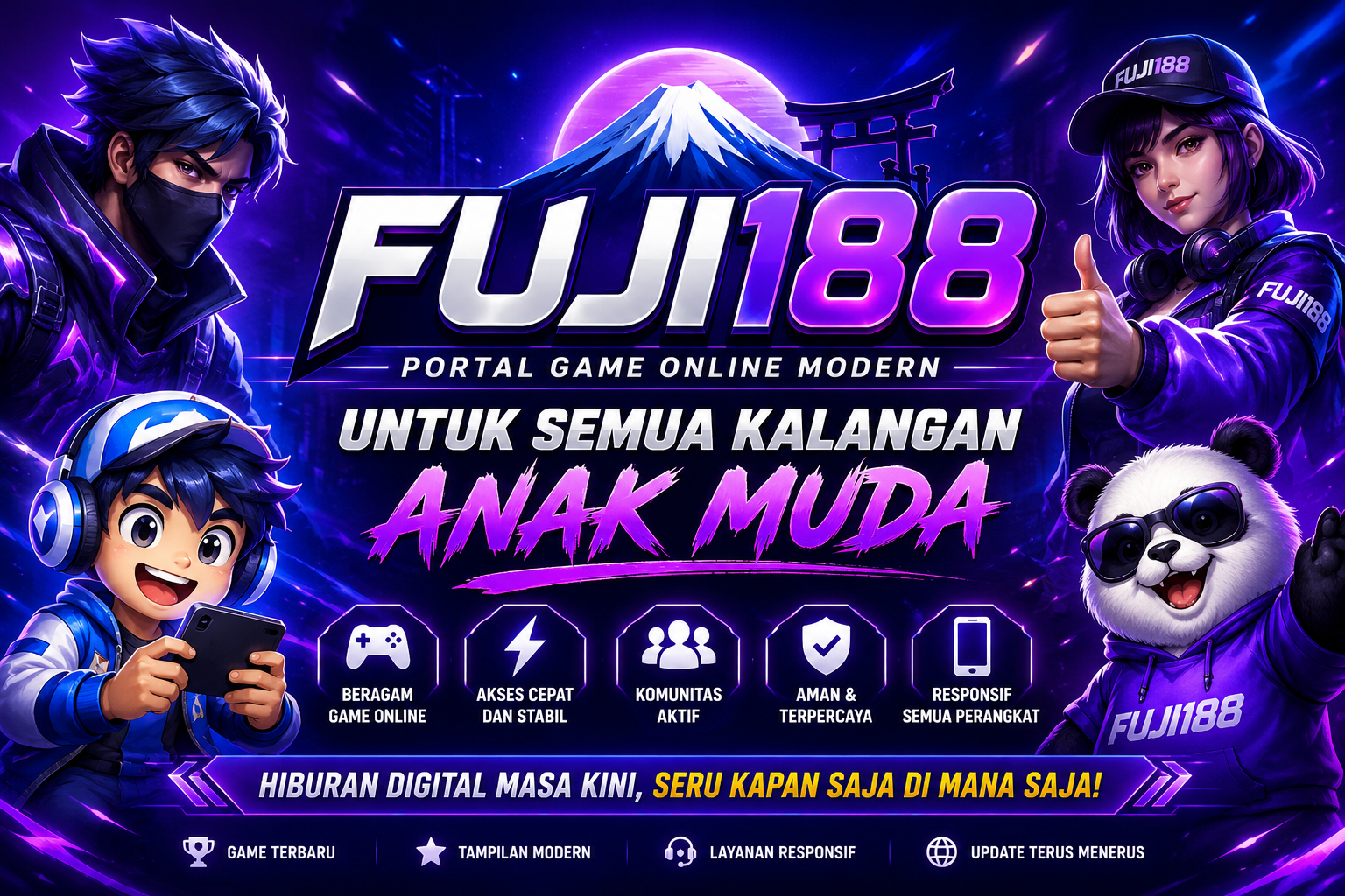 Head of GoPay Wallet, Kelvin Timotius (kiri) bersama, Alexander Sabar, Dirjen Pengawasan Ruang Digital Komdigi berfoto bersama di depan Van Judi Pasti Rugi